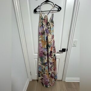 Floral Maxi Dress with Spaghetti Straps